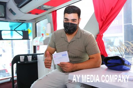 Bakıda səyyar avtobus məntəqələrində vaksinasiyaya başlanıldı