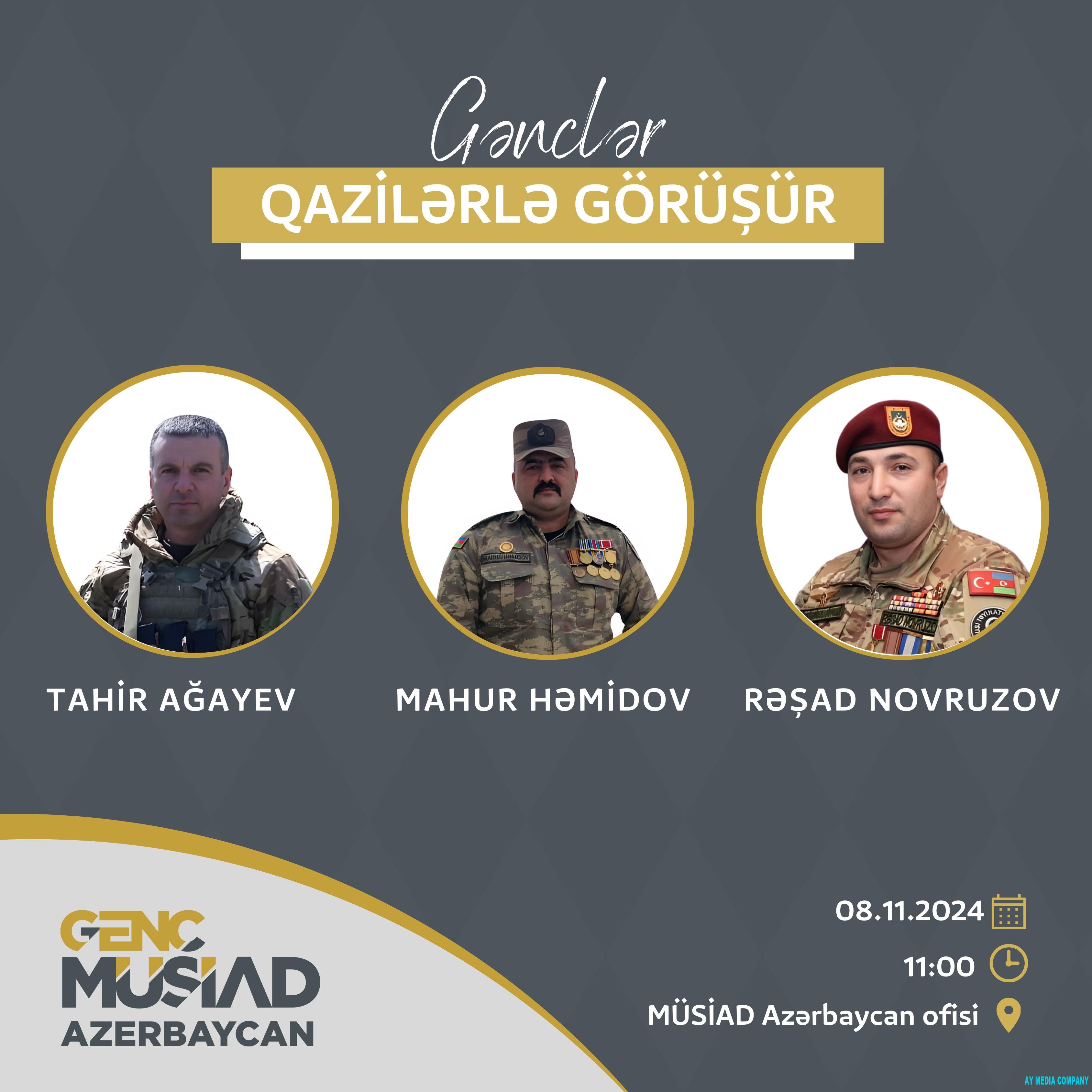 GƏNCLƏR QAZİLƏRLƏ GÖRÜŞÜR