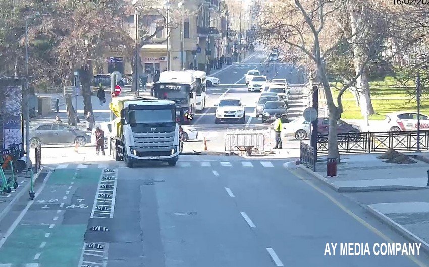 Bakıda Azadlıq prospekti istiqamətində hərəkət məhdudlaşdırılıb