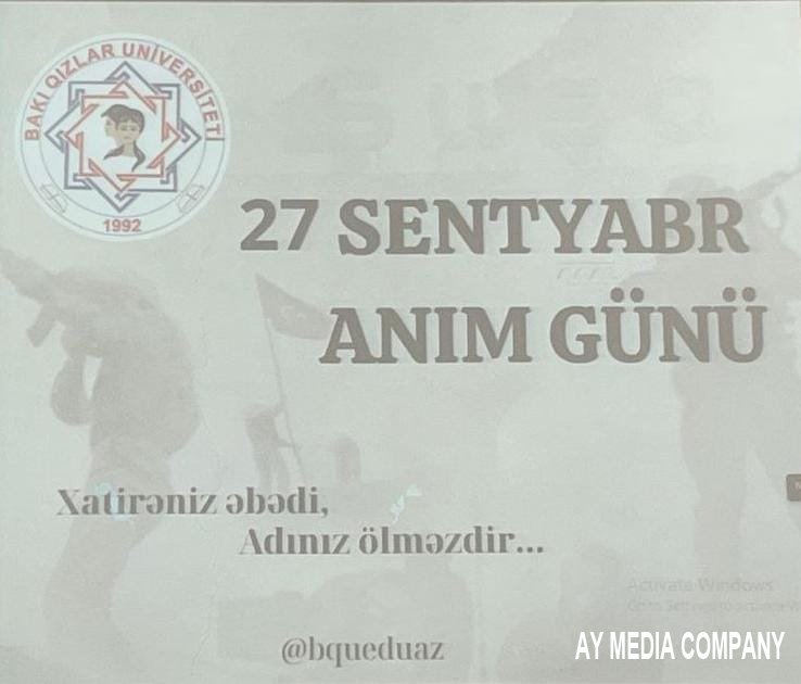 Bakı Qızlar Universitetində Anım Günü Tədbiri
