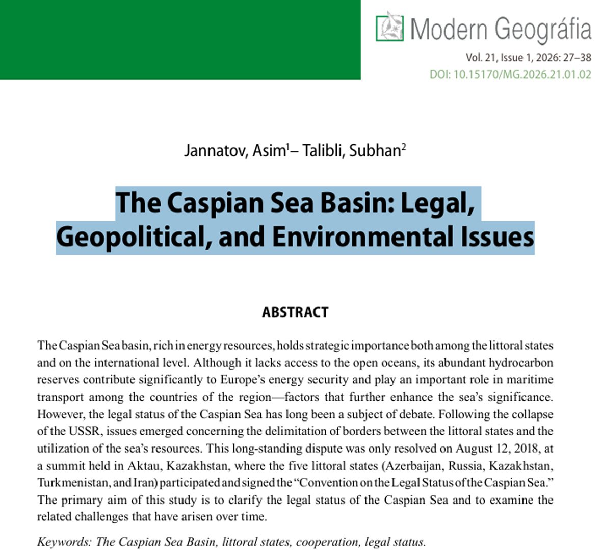 Şərqşünas alimlərin məqaləsi Macarıstanda “Web of Science” indeksli jurnalda nəşr olunub